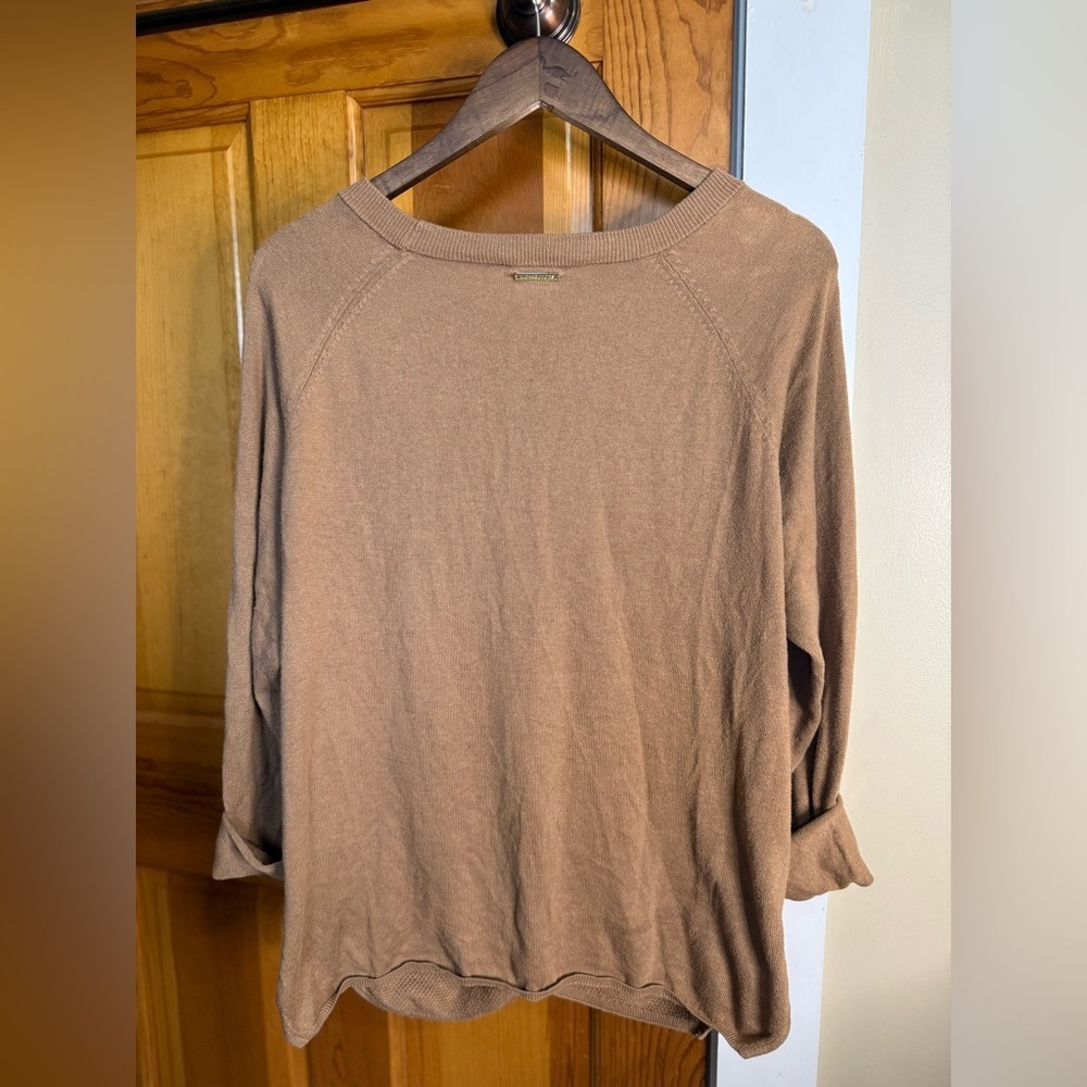 Michael Kors Woman's Camel Crewneck Sweater - Picture 2 of 6